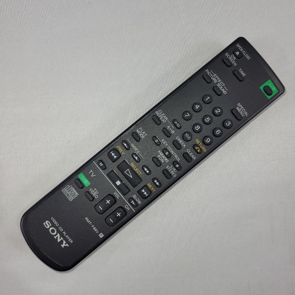 Sony RMT-F88V Remote Control for Video CD Player